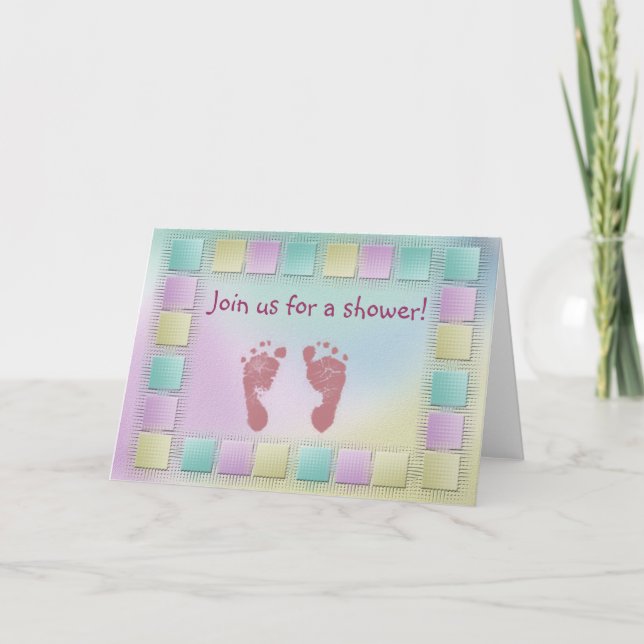 Customisez votre propre carte baby shower (Devant)