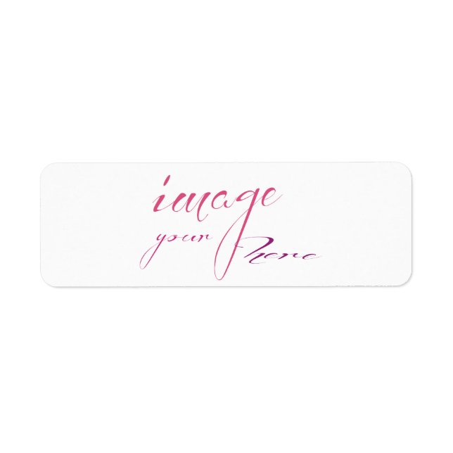 Customisez votre propre étiquette d'adresse de ret (Devant)