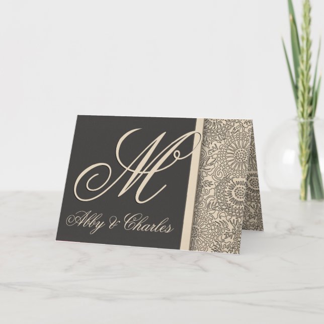 Customisez votre propre mariage monogramme (Devant)