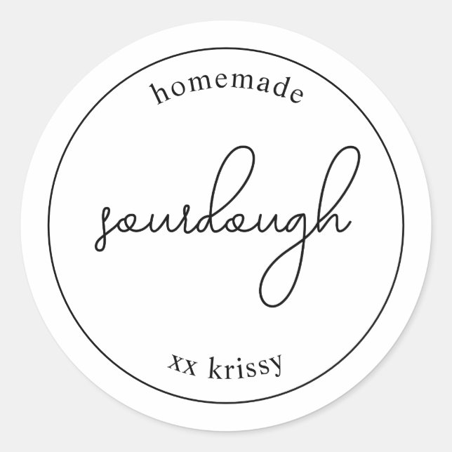 Customizable Bakery Gift Stickers (Devant)