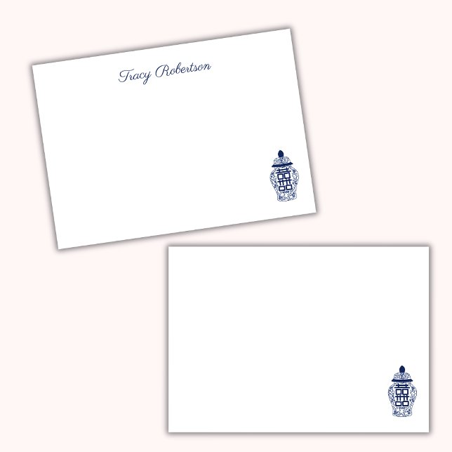 Customizable Chinoiserie Ginger Jar Post-it Notes (Créateur téléchargé)