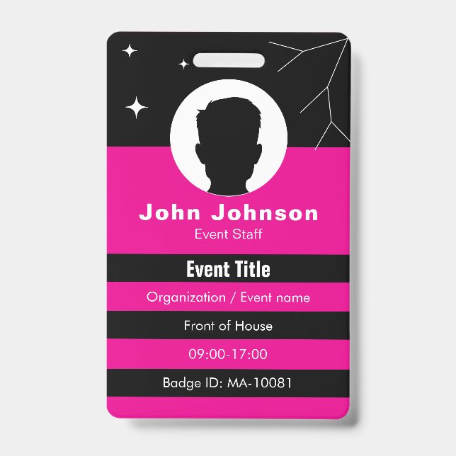 Customizable event badge ID (Avant)