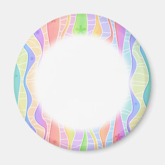 Customizable PASTEL RAINBOW STRIPES MAGNETS