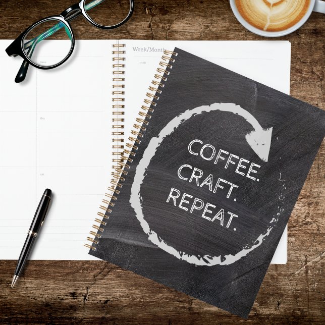 Customizable Phrase Coffee. Craft. Repeat. (Créateur téléchargé)