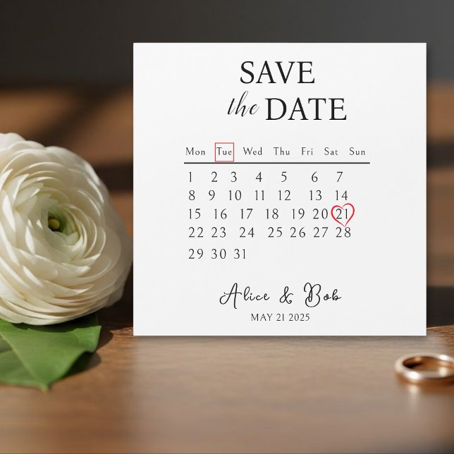 Customizable Save the Date, Magnetic Card  (Créateur téléchargé)
