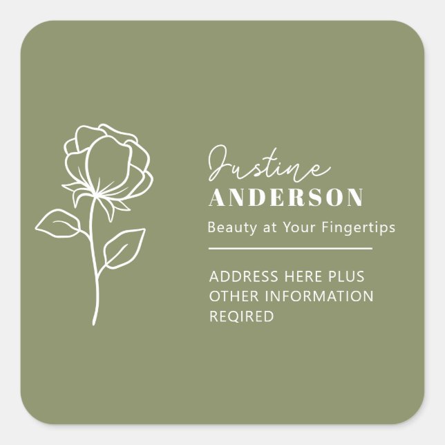 Customizable stickers  –Flowers or skincare (Devant)