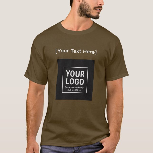 Customizable Trader Logo & Text T-Shirt (Devant)