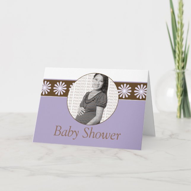 Customized Baby Shower Invitation Mommy Photo (Devant)