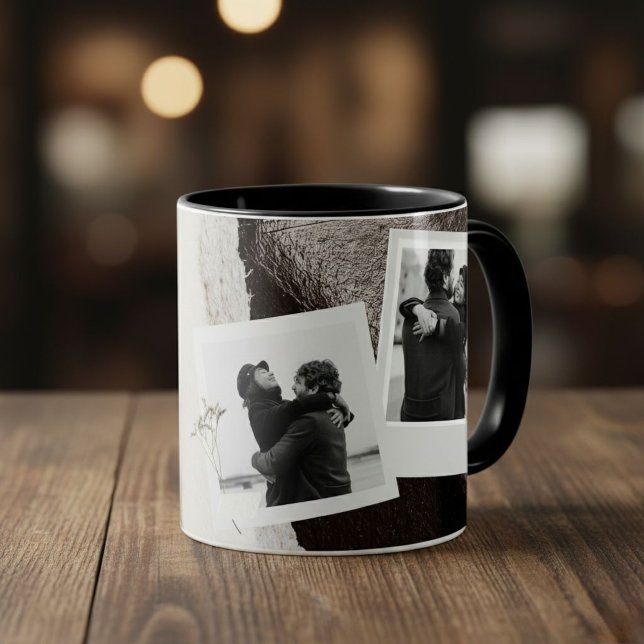 Customized black and white love boyfriend mug (Créateur téléchargé)