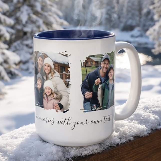 Customized Family 3 Photo Collage Gift Mug (Créateur téléchargé)