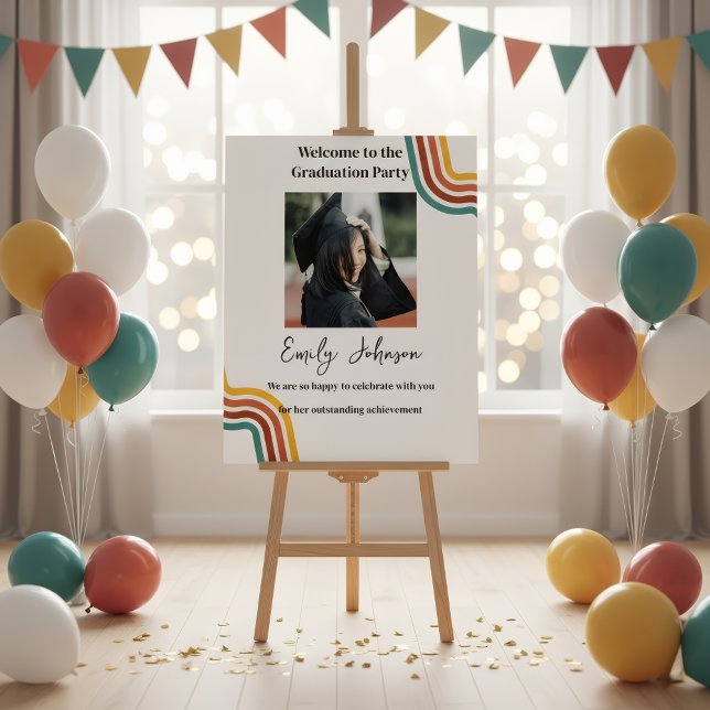 Customized Graduation Party Poster Boho (Créateur téléchargé)