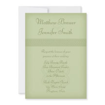 Custon Green Irish Celtic Knot Faire-part de maria