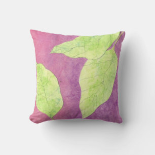 CUT GREEN COUSSIN FEUILLE