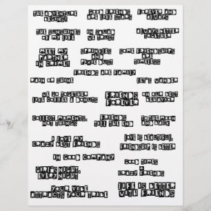 Cut Out Words Loendship Scrapbook Citations