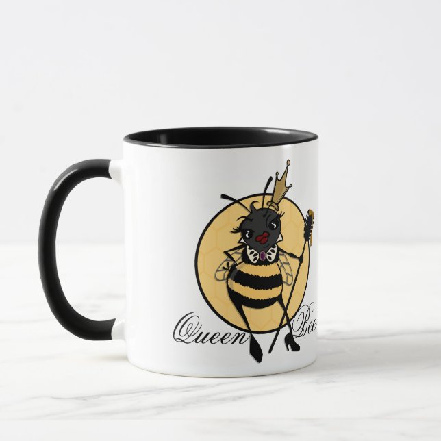CUT QUEEN BEE RINGER MUG (Gauche)
