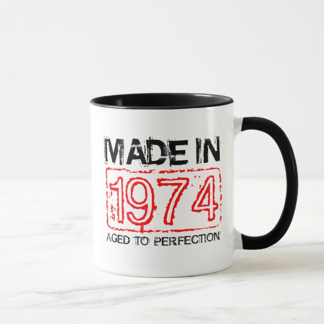 Cute 1974 Agé à la perfection tasse de café (Droite)