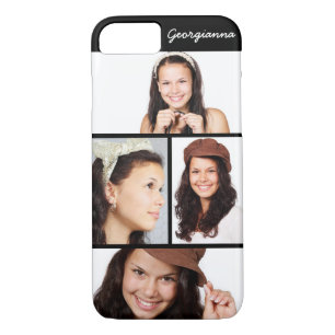 Cute 4 Photo Personnalisé iPhone 8 7 Coque