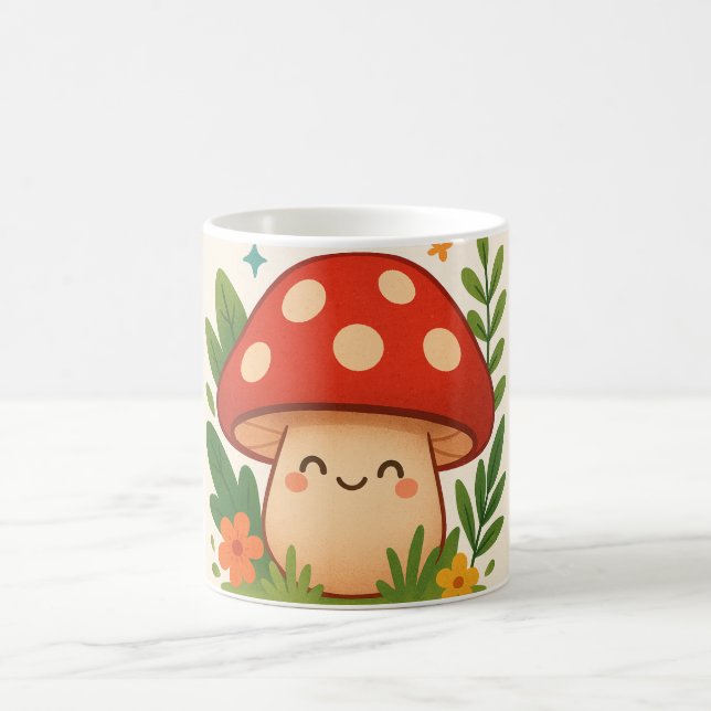 Cute Aesthetic Mushroom Mug (Centre)