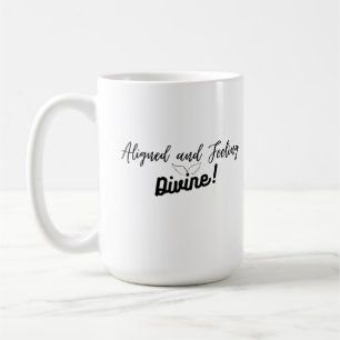 Cute aligné et se sentir divin café Mug