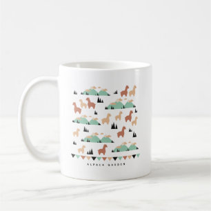 Cute Alpaca Herd Motif de café Mug