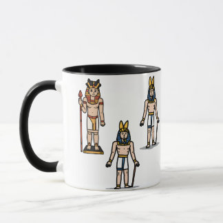 Cute Ancient Egyptian Pharaoh Cartoon Mug