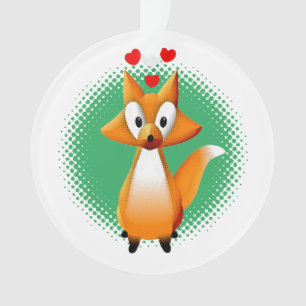 Cute animal caricature Fox