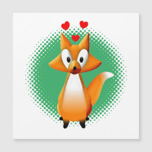 Cute animal caricature Fox