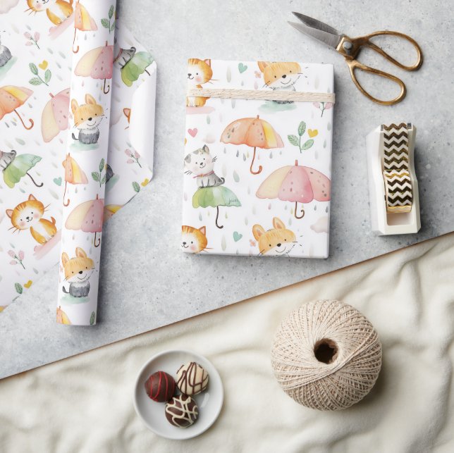 Cute Animaux cadeau bébé Enveloppement Papier (Artisanat)