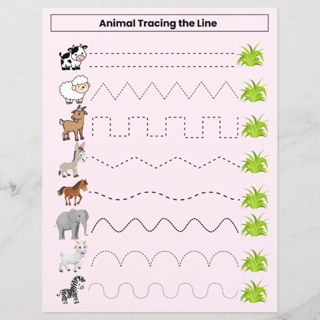 Cute Animaux, qui trace la feuille de calcul de li (Devant)