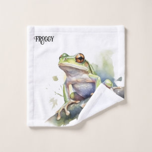 Cute Aquarelle Arbre Frog, personnalisé