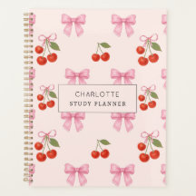 Cute Aquarelle Cerisier Bow Coquette Étude Leçon