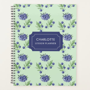 Cute Aquarelle Fruit bleuet Enseignant Leçon