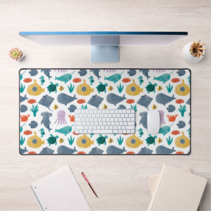 Cute Aquarelle Océan Animaux Motif