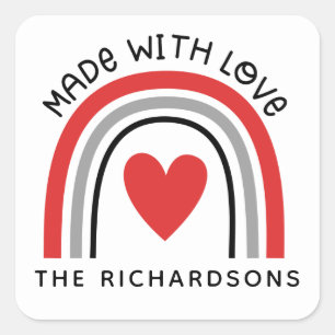 Cute Arc En Ciel Fabriqué Avec Étiquette De Cuisso