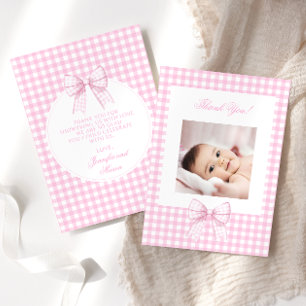 Cute arc rose baby shower photo merci cartes