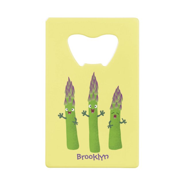 Cute asperges chantant un trio végétal dessin anim (Devant)