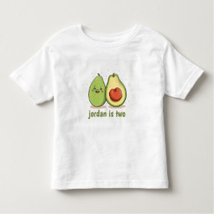 Cute Avocado Deux Ans Cadeau Enfants T-shirt