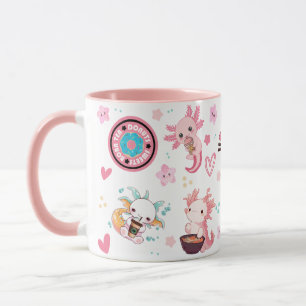 Cute Axolotl Café mug