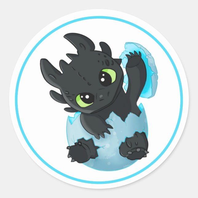 Cute Baby Dragon Easter Sticker Pack (Devant)