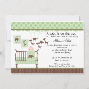 Cute Baby room Baby shower neutre Invitation