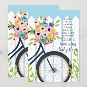 Cute Baby shower Garden Party Floral Invitation