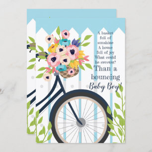 Cute Baby shower Garden Party Invitation florale