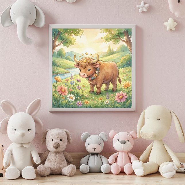Cute Baby Taurus Zodiac Wall Art Poster (Créateur téléchargé)