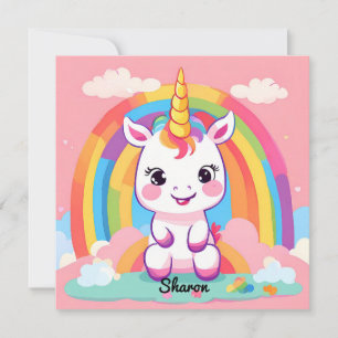 Cute Baby Unicorn Arc-en-ciel