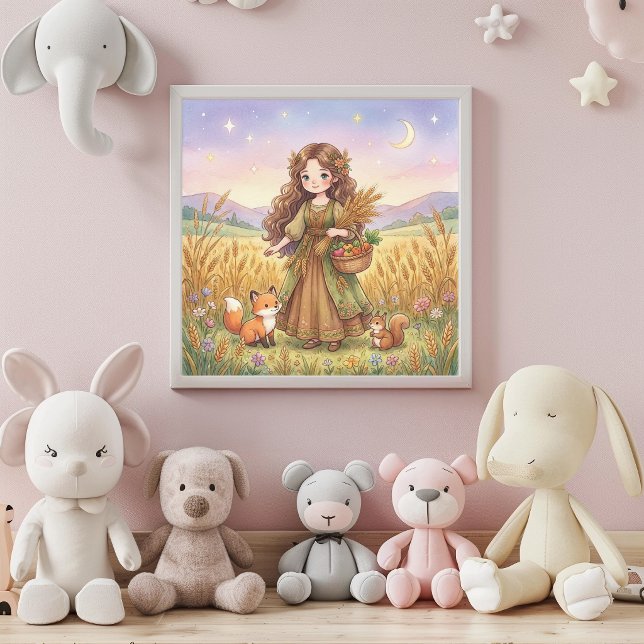Cute Baby Virgo Zodiac Wall Art Poster (Créateur téléchargé)