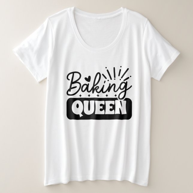 Cute baking queen mot art (Design devant)