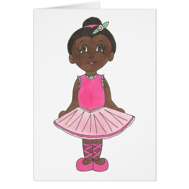 Cute Ballerina Pink Tutu Ballet Fille Enseignante  (Devant)
