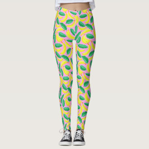 Cute Banana Motif Leggings