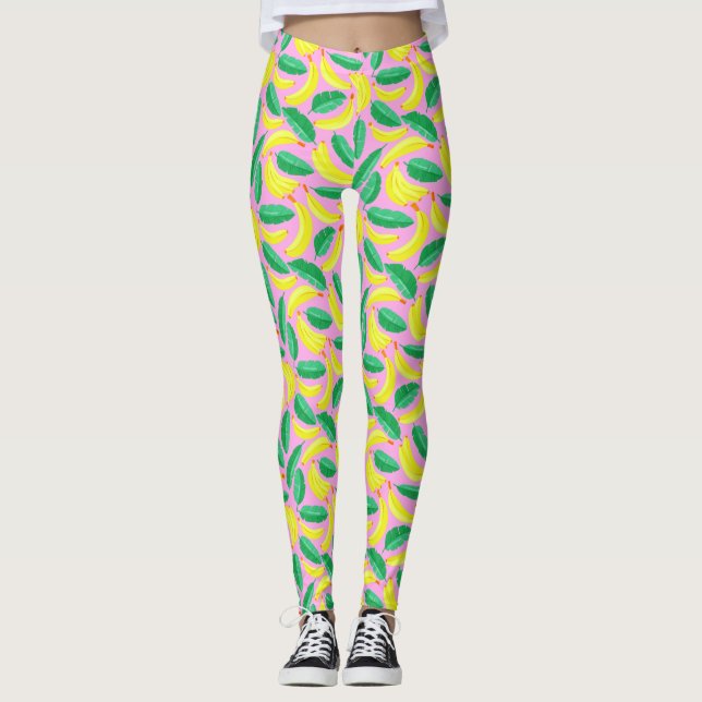 Cute Banana Motif Leggings (Devant)