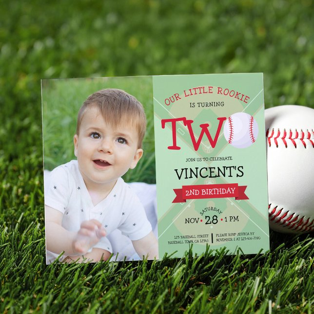 Cute Baseball & Ribbon Budget Photo 2e anniversair (Créateur téléchargé)